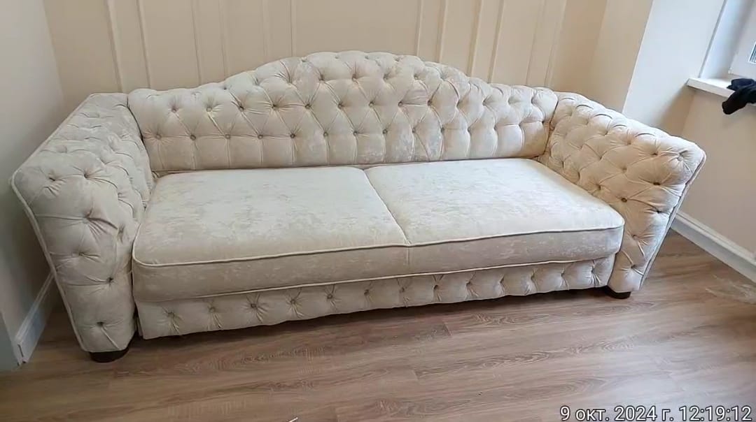 Замена обивки дивана на дому. Горнозаводск